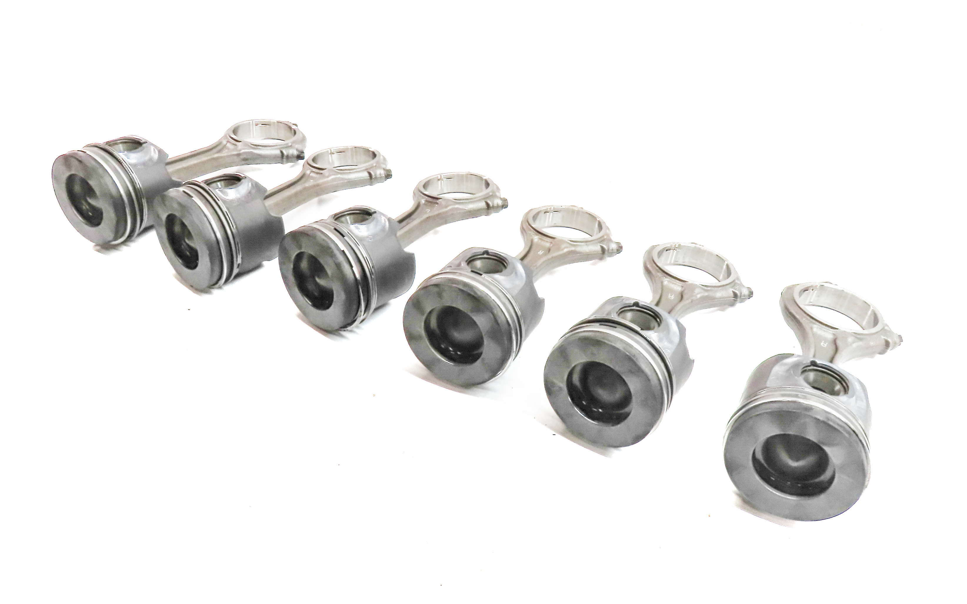 09-12 VW TOUAREG / AUDI Q7 4L 3.0L CATA DIESEL ENGINE ROD & PISTON SET- 6 — exact item pictured